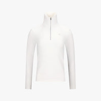 Half Zip-Up T-Shirt (Ivory)