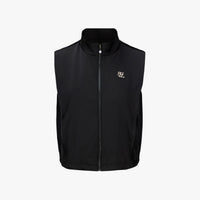 Pin-Tuck Cropped Vest (Black)