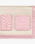 Name tag with tee insert pouch - Pink
