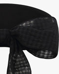 Gingham Check Visor - Black