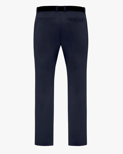 Men's Wool Band Stretch Pants - Navy