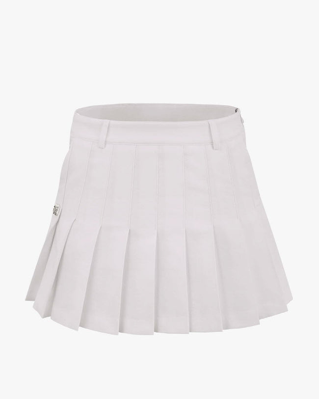 [FL Signature] Flare Pleated Skirt -Beige