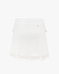 Mesh High Waist Skirt  - White