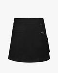 Buckle belt A line skirt - Black
