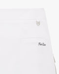 Buckle belt A line skirt - White
