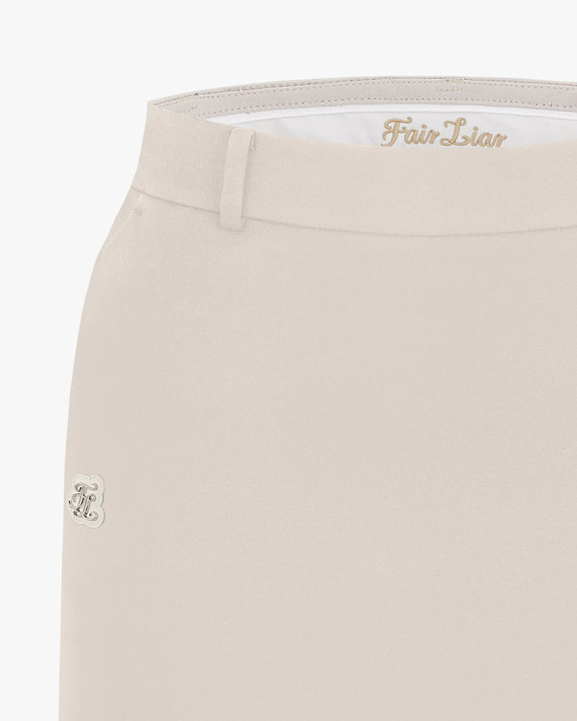 [FL Signature] Fair Lair H Line Skirt - Beige