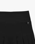 Pleated cropped culottes pants - Black