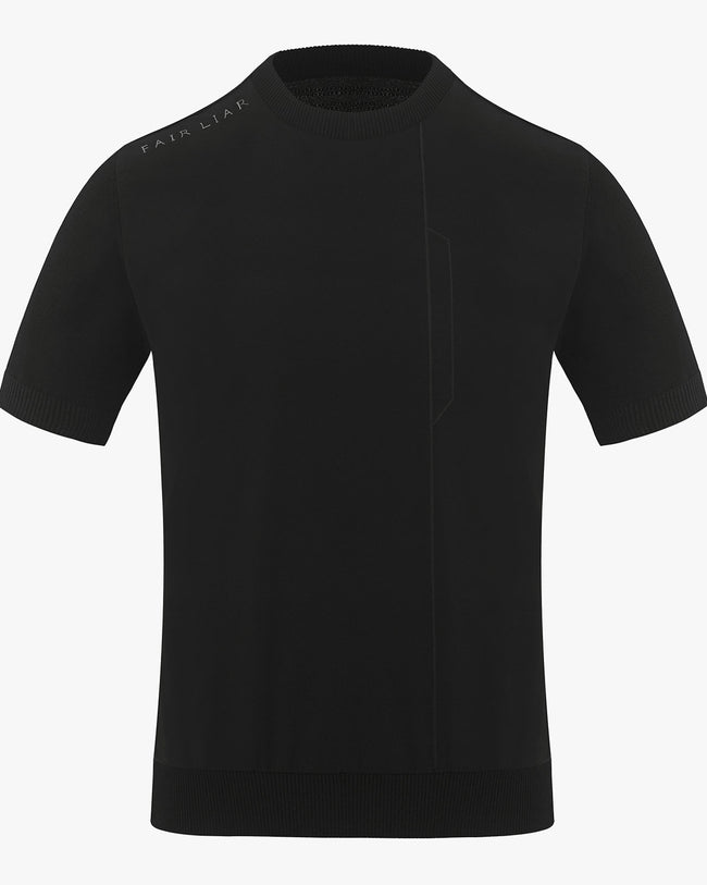 Men's Cooling Short Sleeve Knit - Black