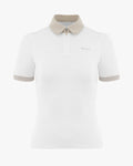Petit Collar Puff Sleeve T-Shirt - White