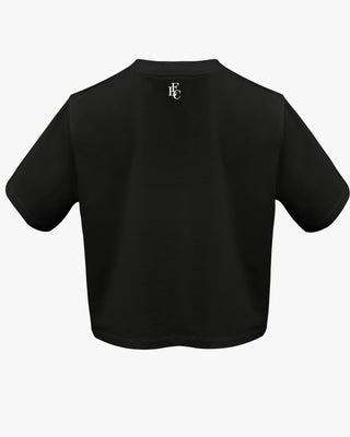 Star Cropped T-Shirt (Black)
