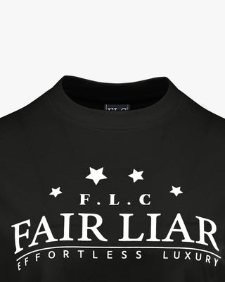 Star Cropped T-Shirt (Black)