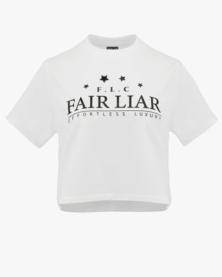 Star Cropped T-Shirt (White)