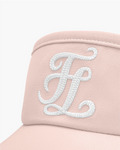 Chain logo embroidered visor - Coral