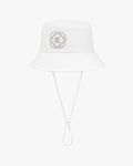 Seersucker bucket hat - White