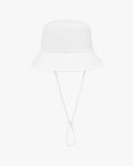 Seersucker bucket hat - White