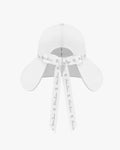 Logo Tape Wide Bucket Hat - White