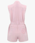 Heart symbol logo jumpsuit - Pink