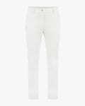 Ribbon Pocket Cropped Stretch Bootcut Pants - White