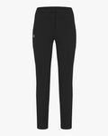 Back point straight pants - Black