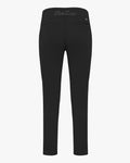 Back point straight pants - Black