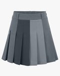 Tone-on-tone pleated skirt - Grey