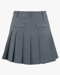 Tone-on-tone pleated skirt - Grey