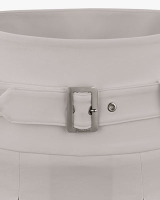 [Final sale] Belt pleated skirt - Beige