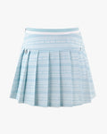 Logo pattern printed pleated skirt - Mint