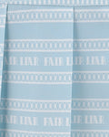 Logo pattern printed pleated skirt - Mint