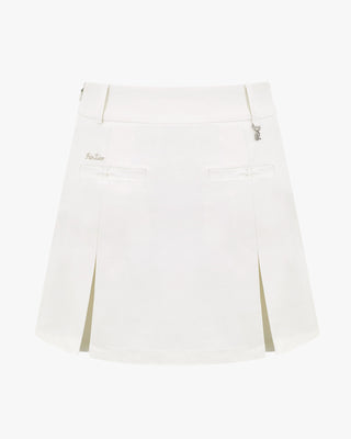 Ribbon detail A Line skirt (White)