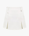 Ribbon detail A-line skirt - White