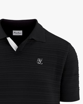 Men's Scasi Short Sleeve Knit - Black
