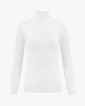 High neck cooling t-shirt - White