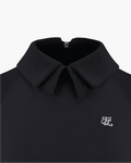 Dot Sha Collar Cooling T-Shirt - Black