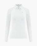 [Mothers Day Sale] Dot Sha Collar Cooling T-Shirt - White