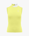 Double high neck sleeveless t-shirt - Yellow