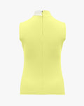 Double high neck sleeveless t-shirt - Yellow