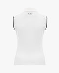 Color scheme lining sleeveless t-shirt - White