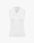 Organza Ribbon Sleeveless T-shirt - White