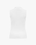 Organza Ribbon Sleeveless T-shirt - White