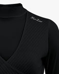 Rib layered cooling t-shirt - Black