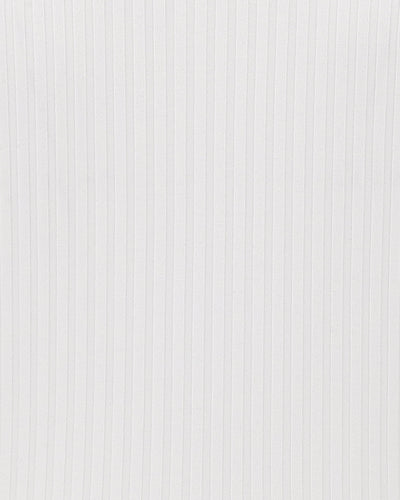 Rib layered cooling t-shirt - White
