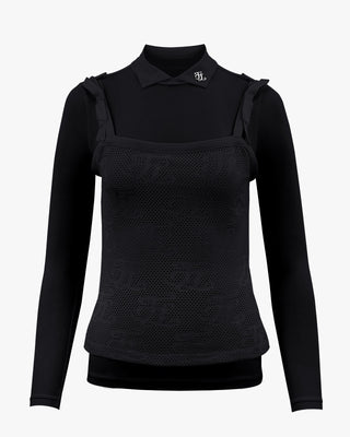 Logo Mesh Set Cool T Shirt (Black)