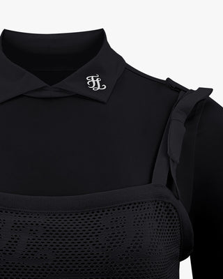 Logo Mesh Set Cool T Shirt (Black)