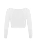 Mesh cooling feeling bolero - White