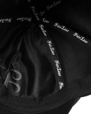 Organza Ribbon Logo Cap - Black