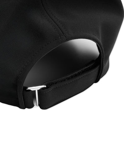 Organza ribbon logo cap - Black