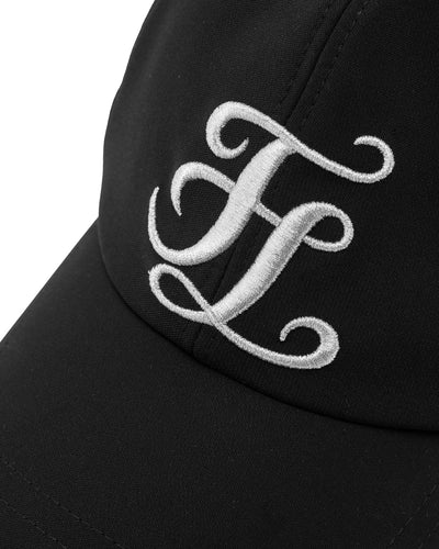 Organza ribbon logo cap - Black
