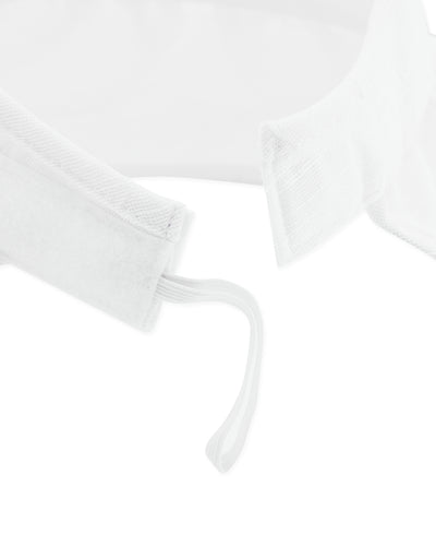 Wired Brim Open Bonnet hat - White