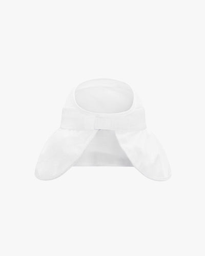 Wired Brim Open Bonnet hat - White